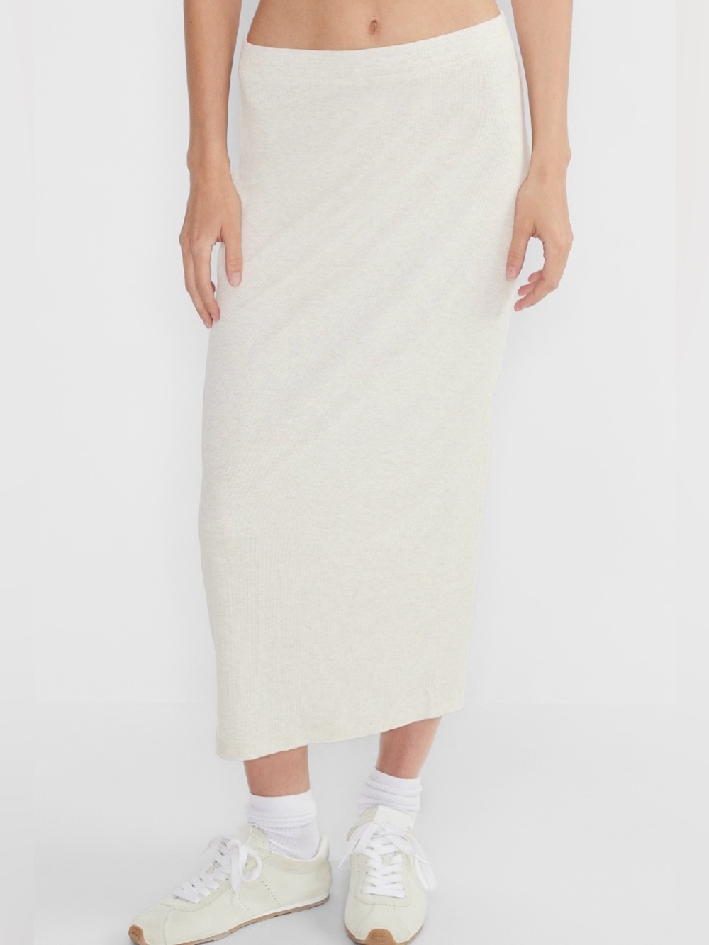 Aritzia The Group by Babaton Luxe Lounge Tomorrow Skirt Heather Birch Size S